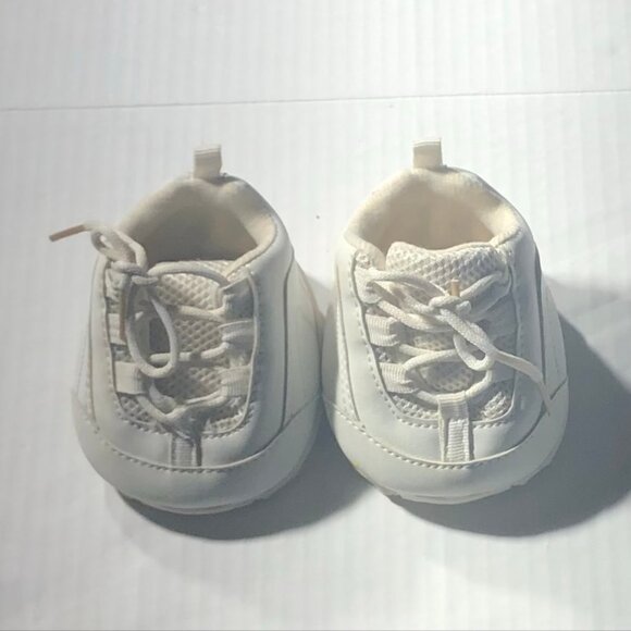 Vintage Build-A-Bear Collectible Sneakers Faux Leather Lace-Up Rubber White OS - Picture 7 of 9